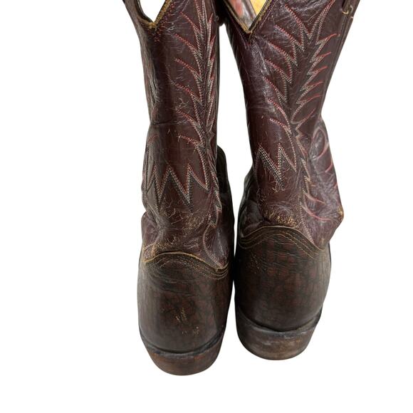 Vintage Nocona Cowboy Boots Brown Leather Mens 9.5 C Narrow  Vintage? Nocona 4781 Leather Western Cowboy boots - MENS size - 10